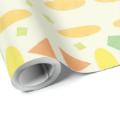 Papier Cadeau Pastel Jouant Design sans couture (Coin rond)