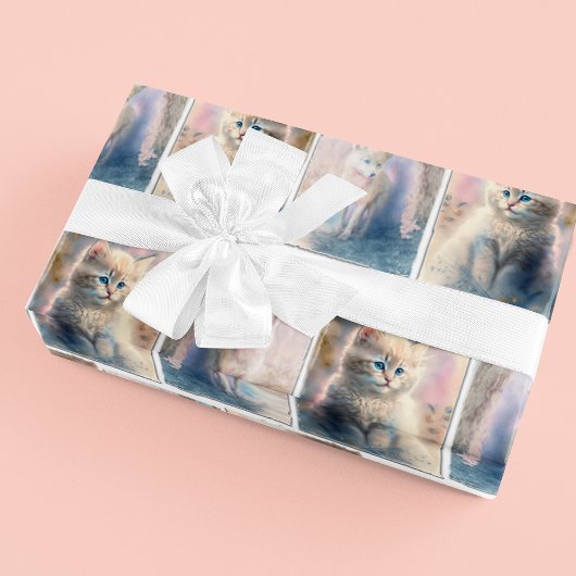 Papier Cadeau Pastel Kitten et Puppy