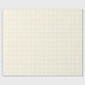 Papier Cadeau Pastel Lemon En vichy papier à envelopper (Plat)