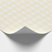Papier Cadeau Pastel Lemon En vichy papier à envelopper (Coin)