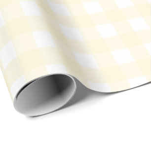 Papier Cadeau Pastel Lemon En vichy papier à envelopper