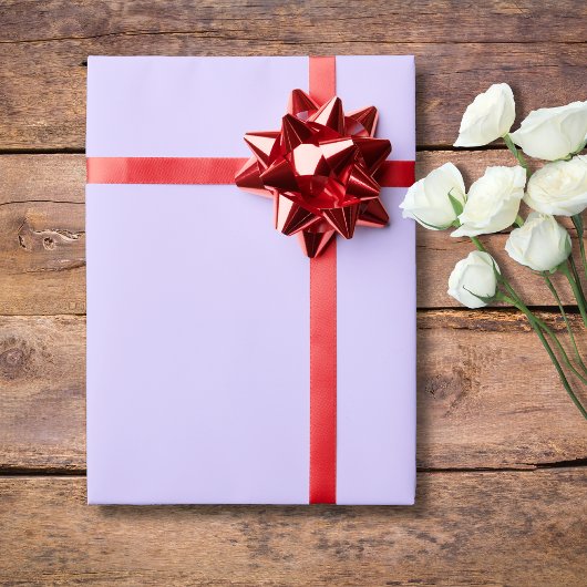Papier Cadeau Pastel Lilac couleur solide | Classique | Élégant