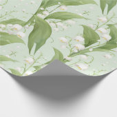 Papier Cadeau Pastel Lily de la Vallée Flore de printemps (Coin)