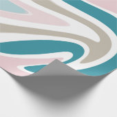 Papier Cadeau Pastel Marble Peinture Swirl (Coin)