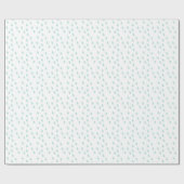 Papier Cadeau Pastel Mint Green Simple Modern Raindrops Motif (Plat)