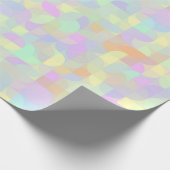 Papier Cadeau Pastel Muted Boho Mod Abstrait géométrique (Coin)
