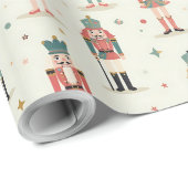 Papier Cadeau Pastel Nutcrackers and Ballerinas (Coin rond)