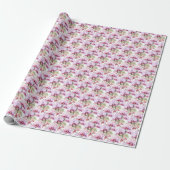 Papier Cadeau Pastel Orchids (Déroulé)