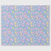 Papier Cadeau Pastel Pâques Pois ID638 (Plat)