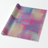 Papier Cadeau Pastel Patchwork Abstrait Dreamy Design (Déroulé)
