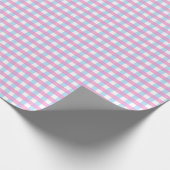 Papier Cadeau Pastel Pink En vichy Plaid (Coin)