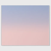 Papier Cadeau Pastel Pink et Sky Blue ombre (Plat)