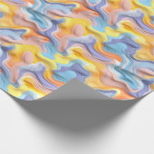 Papier Cadeau Pastel Plastic Fluid Abstrait (Coin)