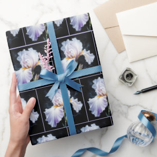 Papier Cadeau Pastel Purple Iris Blossom