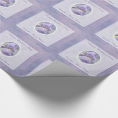 Papier Cadeau Pastel Purple Iris Papier d'enveloppement de la fê (Coin)