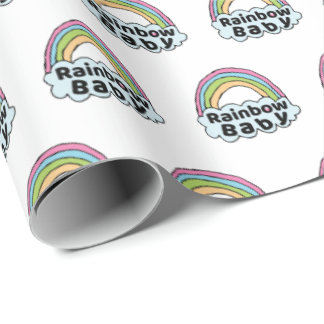 Papier Cadeau Pastel Rainbow Baby Birth Blessing Birth Miracle