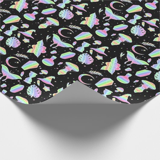 Papier Cadeau Pastel Rainbow Witchy (Coin)