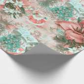 Papier Cadeau Pastel Retro Christmas Vignette (Coin)