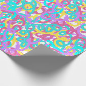 Papier Cadeau Pastel Spirales Abstrait Imprimer (Coin)