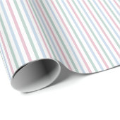 Papier Cadeau Pastel Stripes (Coin rond)