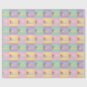 Papier Cadeau Pastel Sweet Bears pour bébés (Plat)