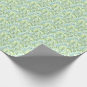 Papier Cadeau Pastel Tropical Palm Leaves (Coin)