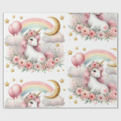 Papier Cadeau Pastel Unicorn (Plat)
