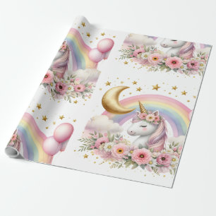 Papier Cadeau Pastel Unicorn