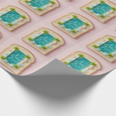 Papier Cadeau Pastel Vaporwave Pool Toast (Coin)