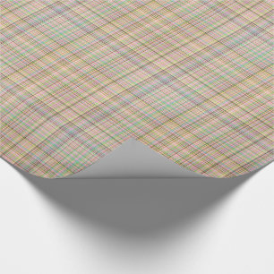 Papier Cadeau Pastels au chocolat Plaid Papier d'enveloppement d
