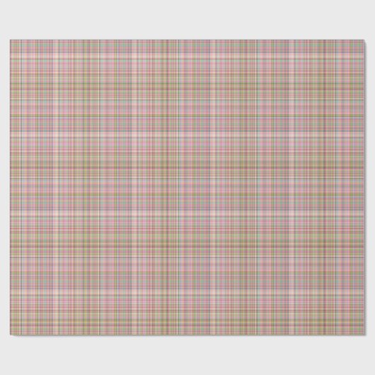 Papier Cadeau Pastels Chocolat Plaid Papier Enveloppant 26 Cadea (Plat)