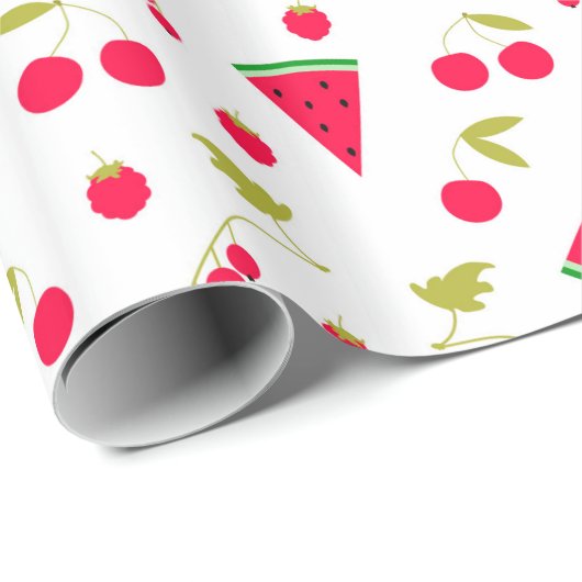 Papier Cadeau Pastèque (Coin rond)