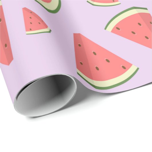 Papier Cadeau Pastèque (Coin rond)