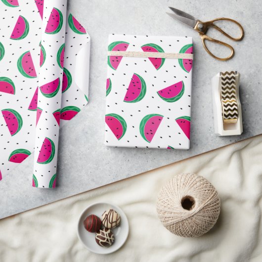 Papier Cadeau Pastèque. (Artisanat)