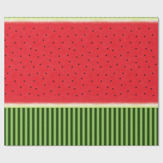 Papier Cadeau Pastèque à croûte (2) (Plat)