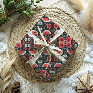 Papier Cadeau Pastèque de Palestine