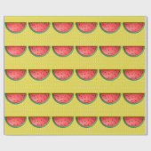 Papier Cadeau Pastèque et points de Polks (Plat)