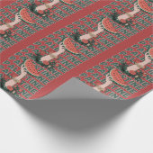 Papier Cadeau pastèque, fleurs et palestine Texte Répéter (Coin)