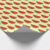 Papier Cadeau Pastèque jaune d'été (Coin)