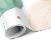 Papier Cadeau Pastèque Mignon Coloré Rose Vert (Coin rond)