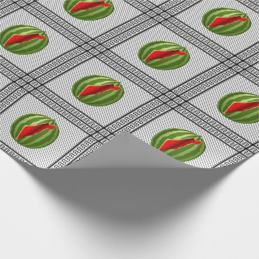 Papier Cadeau Pastèque Palestine - Slice (Coin)