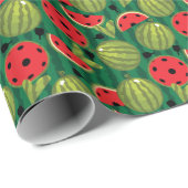 Papier Cadeau 🍉Pastèque 🍉pickleball (Coin rond)