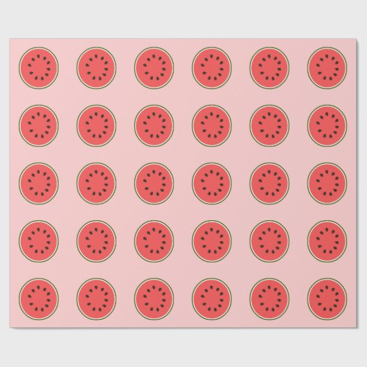 Papier Cadeau Pastèque ronde (Plat)