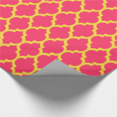 Papier Cadeau Pastèque Rose Pineapple Jaune Marocain #4 (Coin)