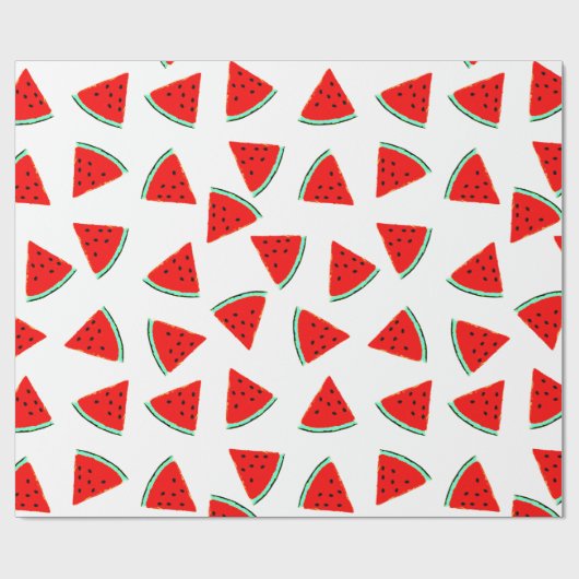 Papier Cadeau pastèque triangle (Plat)