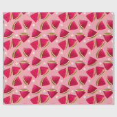 Papier Cadeau Pastèque tropicale fraîche (Plat)