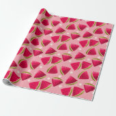 Papier Cadeau Pastèque tropicale fraîche (Déroulé)