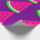 Papier Cadeau pastèque valentines fruits coeur d'été (Coin)