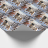 Papier Cadeau Pasteur Anatolien Laisser Neige Noël (Coin)