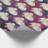 Papier Cadeau Pasteur de Noël Ange avec Motif d'agneaux (Coin)